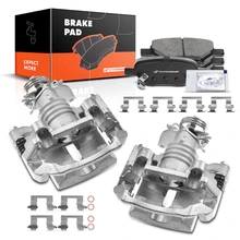 6 Pcs Rear Brake Calipers & Ceramic Brake Pads