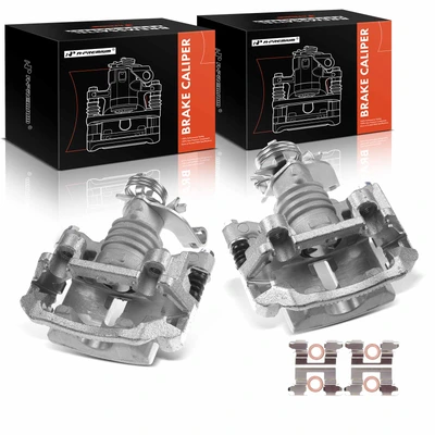 2 Pcs Rear Brake Caliper with Bracket