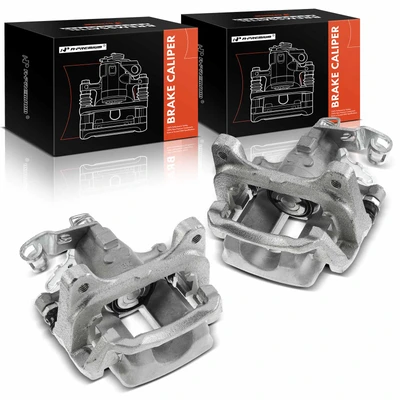 2 Pcs Rear Brake Caliper with Bracket