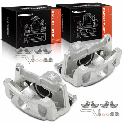 2 Pcs Front Brake Caliper with Bracket