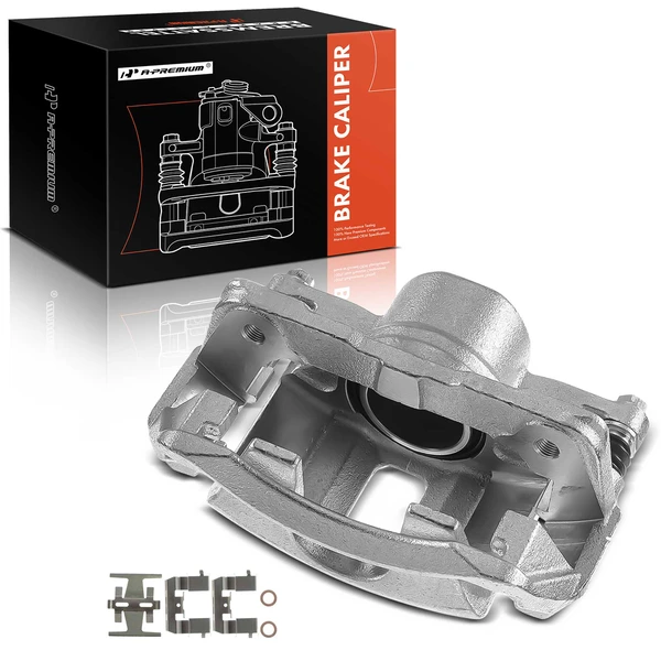 1-PC Brake Caliper, Front Left Driver Side, 1-Piston, A-Premium APBC1082