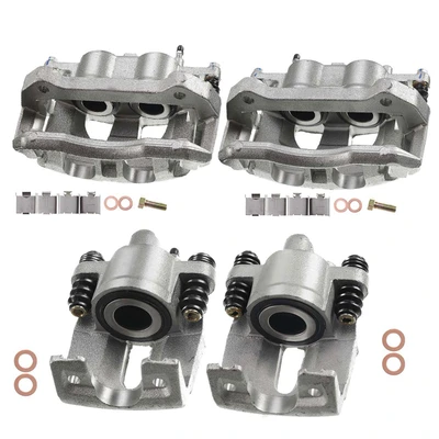 4 Pcs Front & Rear Disc Brake Calipers