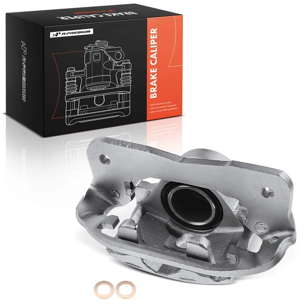 1-PC Brake Caliper, Front Right Passenger Side, 1-Piston, A-Premium APBC2667