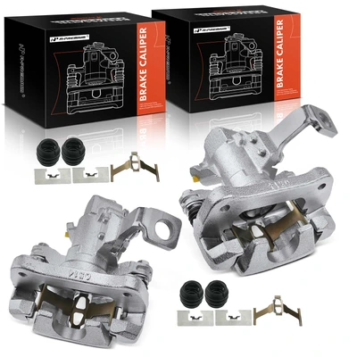 2 Pcs Rear Brake Caliper with Bracket