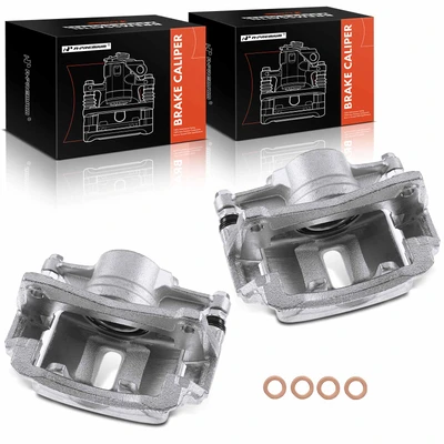 2 Pcs Front Brake Caliper with Bracket
