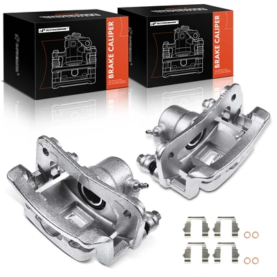 2 Pcs Rear Brake Caliper with Bracket