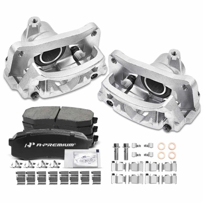 6 Pcs Rear Disc Brake Calipers & Ceramic Pads