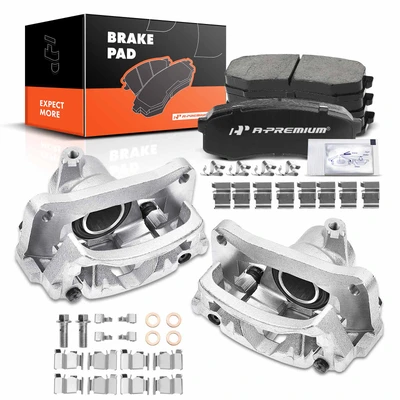 6 Pcs Rear Disc Brake Calipers & Ceramic Pads