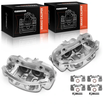 2 Pcs Front Brake Caliper with Bracket