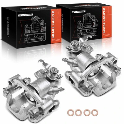 2 Pcs Rear Brake Caliper with Bracket