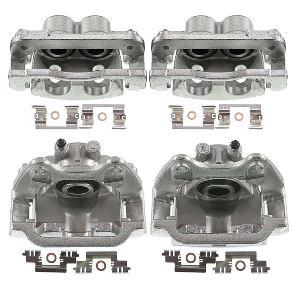 2008-2013 Cadillac Escalade EXT 4-Pc Brake Caliper Front & Rear 2-Piston (Front); 1-Piston (Rear) A-Premium APBC1395