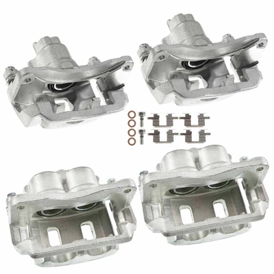4 Pcs Front & Rear Disc Brake Calipers