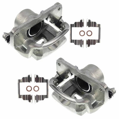 2 Pcs Front Brake Caliper with Bracket