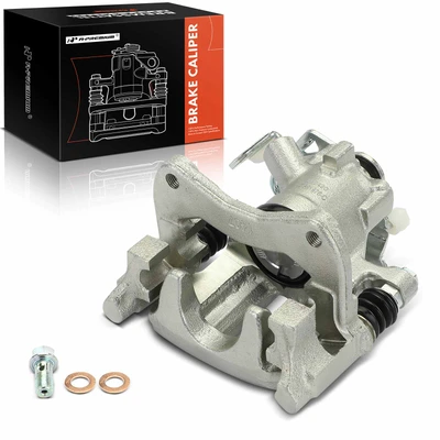 Rear Passenger Brake Caliper with Mounting Bracket