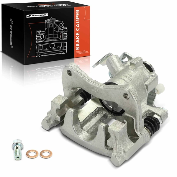 Rear Passenger Brake Caliper with Mounting Bracket for 1996-1997 Audi A4