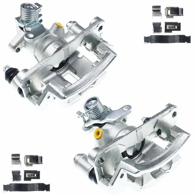 2 Pcs Rear Brake Caliper with Bracket
