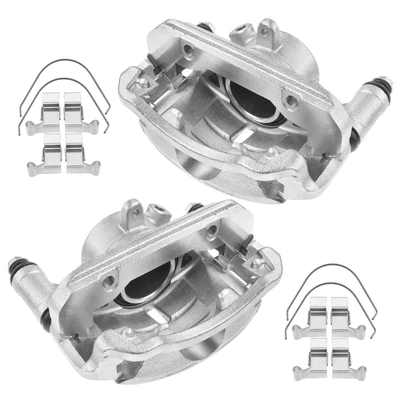 2 Pcs Front Disc Brake Calipers with Bracket