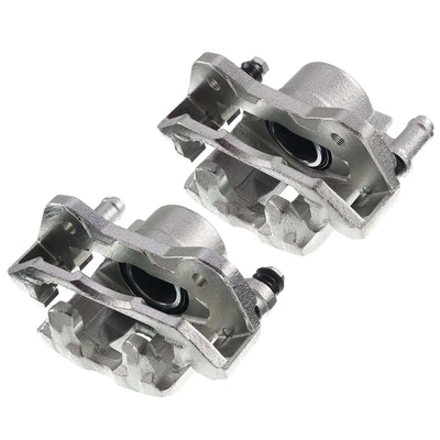 2 Pcs Front Disc Brake Calipers with Bracket