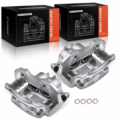 2 Pcs Front Brake Caliper with Bracket