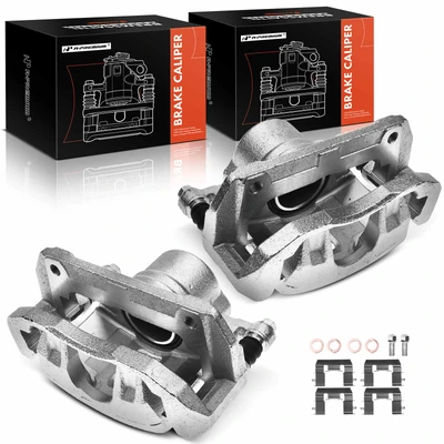 2pc Brake Caliper, Front Driver & Passenger, 1-Piston, A-Premium APBC1949