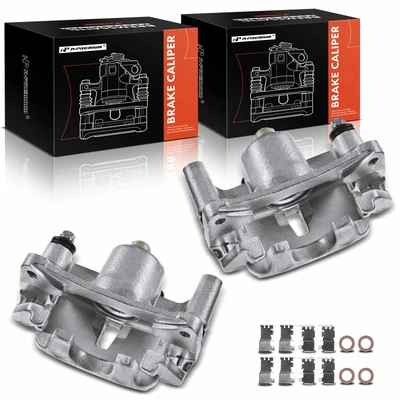 2 Pcs Rear Brake Caliper with Bracket