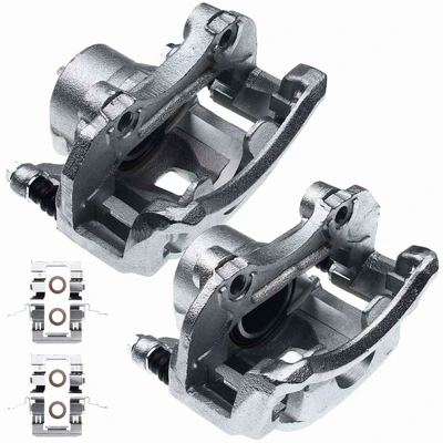 2 Pcs Front Brake Caliper with Bracket