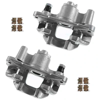 2 Pcs Rear Disc Brake Calipers with Bracket