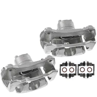 2 Pcs Front Brake Caliper with Bracket