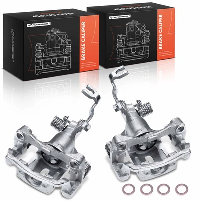 2 Pcs Rear Brake Caliper with Bracket