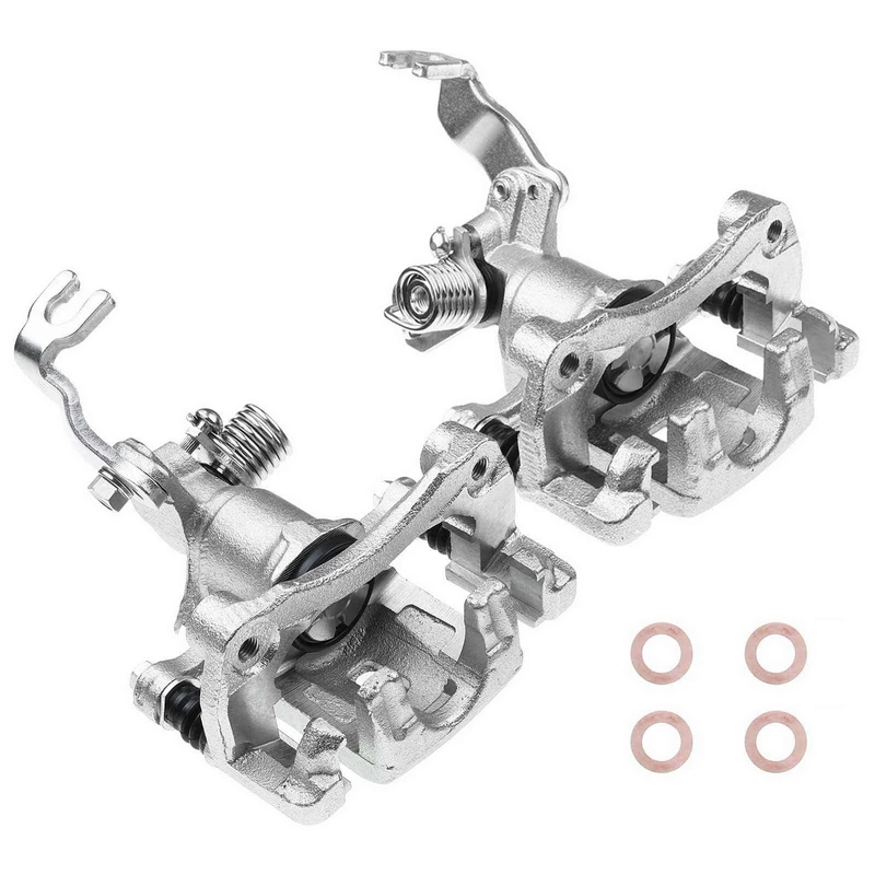 2 Pcs Rear Brake Caliper with Bracket for Infiniti G20 99-01 Nissan Sentra 00-01