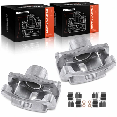 2 Pcs Front Brake Caliper with Bracket