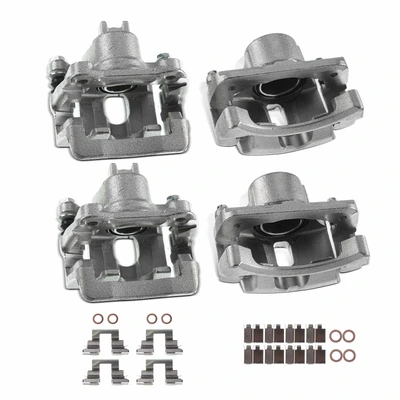 4 Pcs Front & Rear Disc Brake Calipers