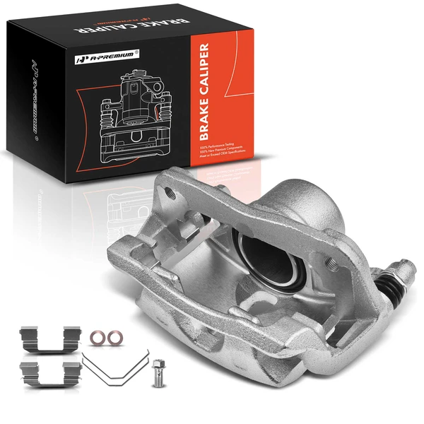 1-PC Brake Caliper, Front Left Driver Side, 1-Piston, A-Premium APBC1234