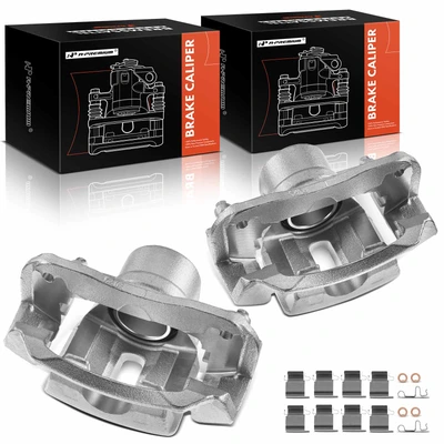 2 Pcs Front Brake Caliper with Bracket