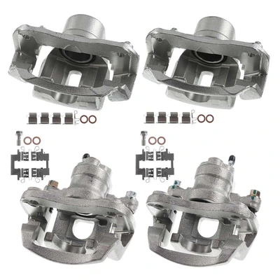 4 Pcs Front & Rear Disc Brake Calipers
