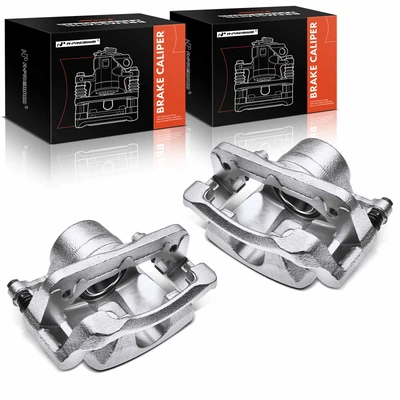 2 Pcs Front Brake Caliper with Bracket