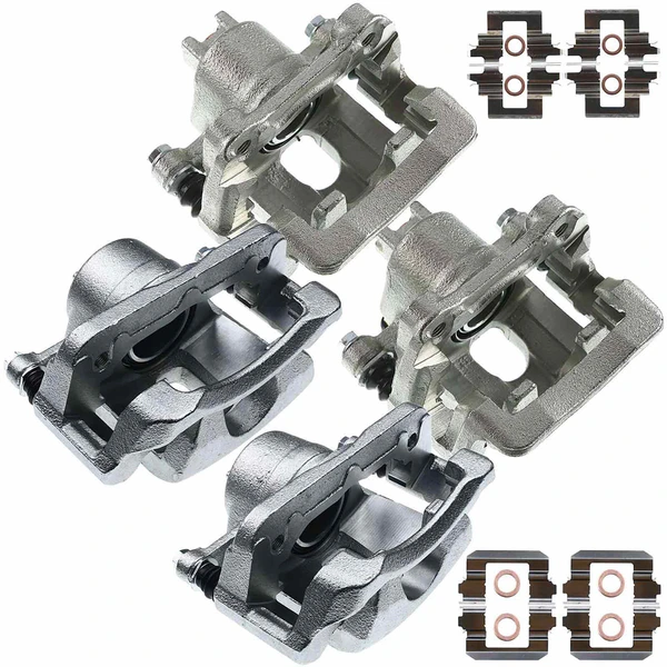 2003-2008 Honda Pilot 4-Pc Brake Caliper Front & Rear 1-Piston A-Premium APBC2448
