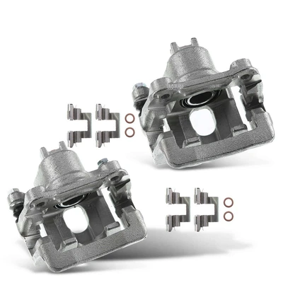 2 Pcs Rear Brake Caliper with Bracket