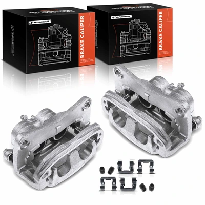 2 Pcs Front Brake Caliper with Bracket