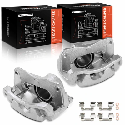 2 Pcs Front Brake Caliper with Bracket