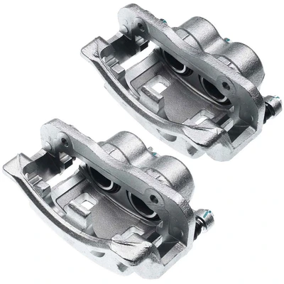2 Pcs Front Disc Brake Calipers with Bracket