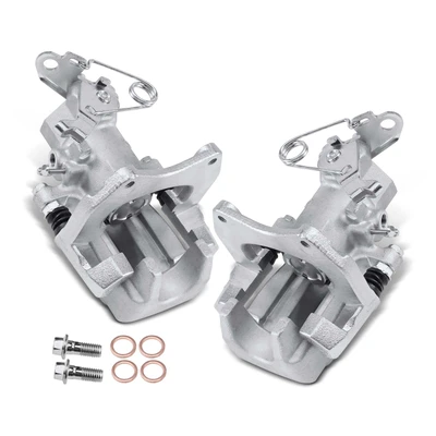 2 Pcs Rear Disc Brake Calipers with Bracket