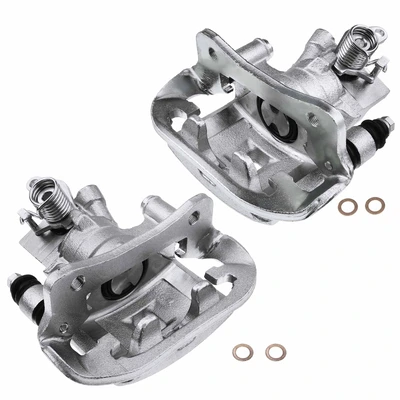 2 Pcs Rear Disc Brake Calipers with Bracket