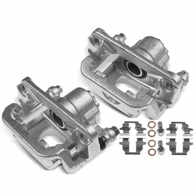 2 Pcs Rear Brake Caliper with Bracket