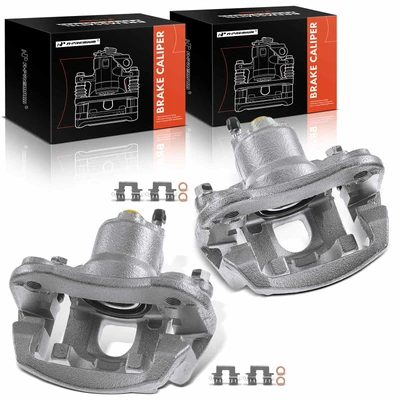 2 Pcs Rear Brake Caliper with Bracket