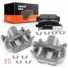 6 Pcs Rear Disc Brake Calipers & Ceramic Pads