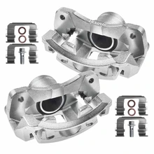 2 Pcs Front Brake Caliper with Bracket