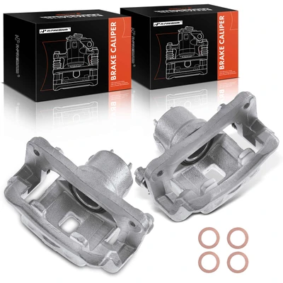 2 Pcs Rear Brake Caliper with Bracket