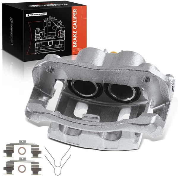 1-PC Brake Caliper, Front Left Driver Side, 2-Piston, A-Premium APBC0854