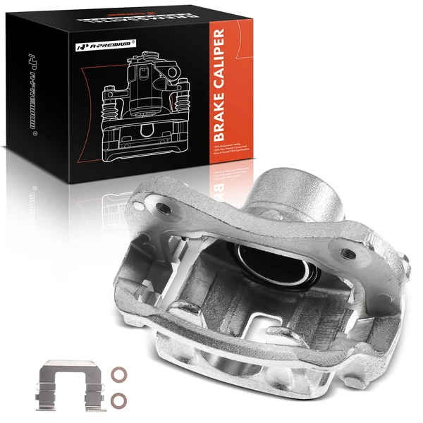 1-PC Brake Caliper, Front Left Driver Side, 1-Piston, A-Premium APBC0581